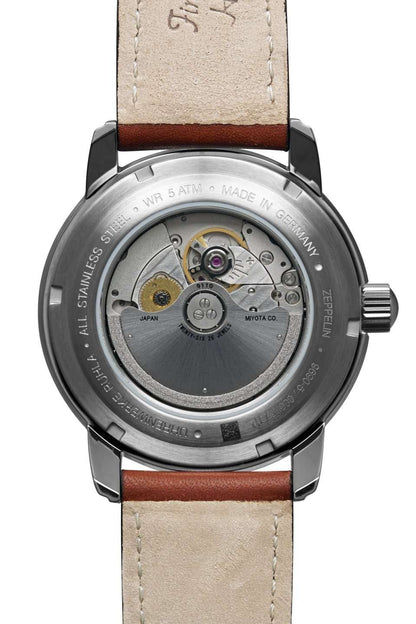 Zeppelin Méditerranée 9690-5 Herrenuhr Champagner • Automatikwerk Miyota 9110 • Mineralglas K1, Bild 2