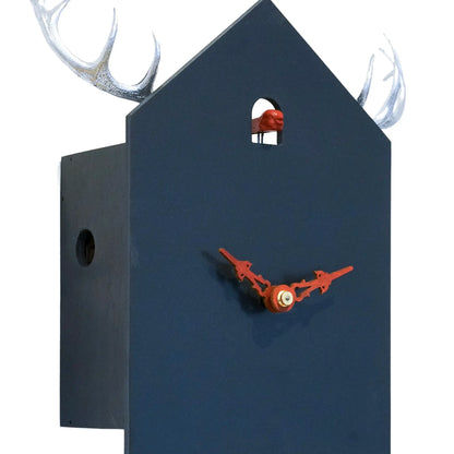 Rombach & Haas STYLE OD34HG-2/6 Wall Clock Black • Mechanical 8-Day Movement • Original Black Forest Cuckoo Clock