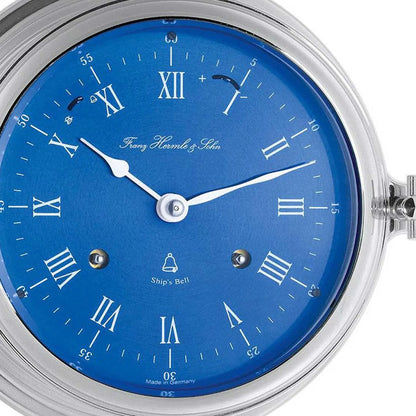 Hermle Wall Clock 18 cm Ø Brass • Mechanical 8-Day Movement • Ship's Bell Chime