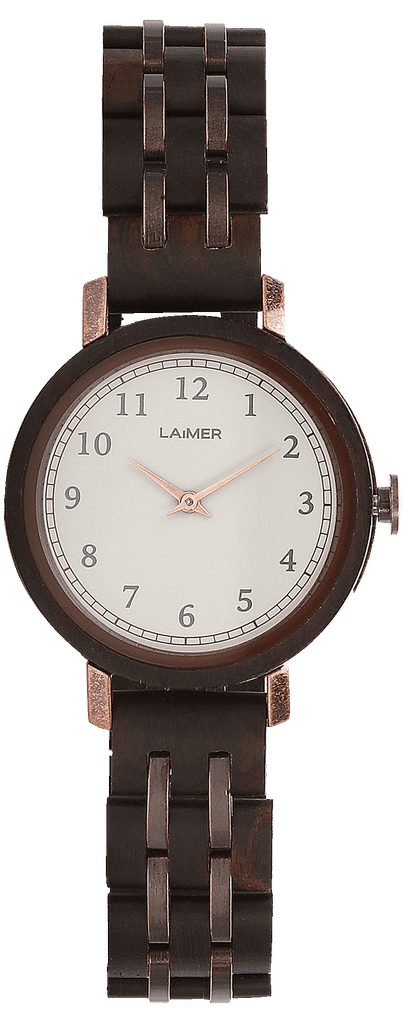 Laimer Emma 0090 Damen Uhr • Nachhaltiges Sandelholz • Ultraleicht