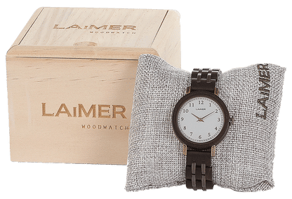 Laimer Emma 0090 Damen Uhr • Nachhaltiges Sandelholz • Ultraleicht