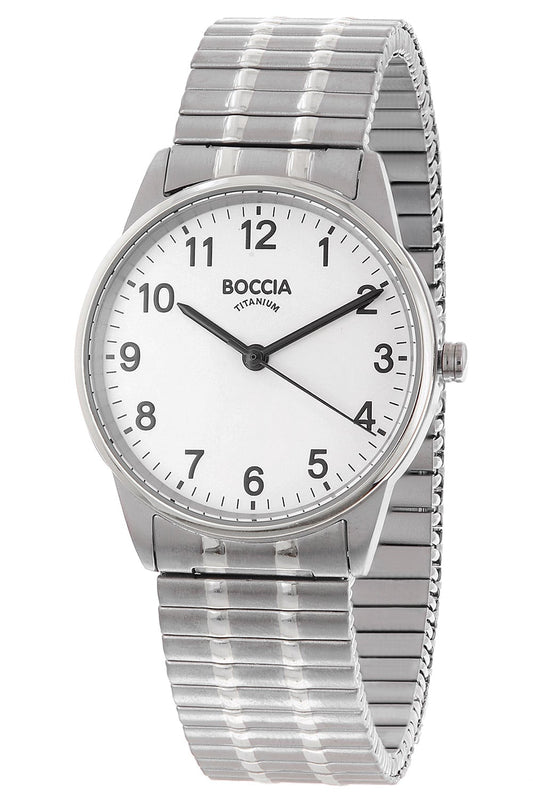 Boccia 3369-01 Damen Armbanduhr Titan • Mineralglas • Zugband Titan