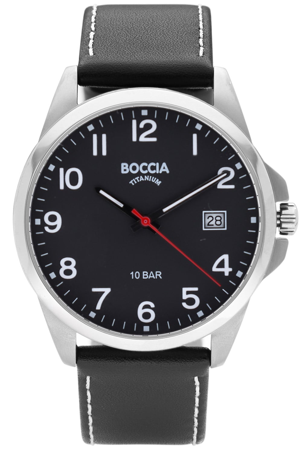 Boccia 3671-02 Herren Armbanduhr • Titan • Leuchtzeiger