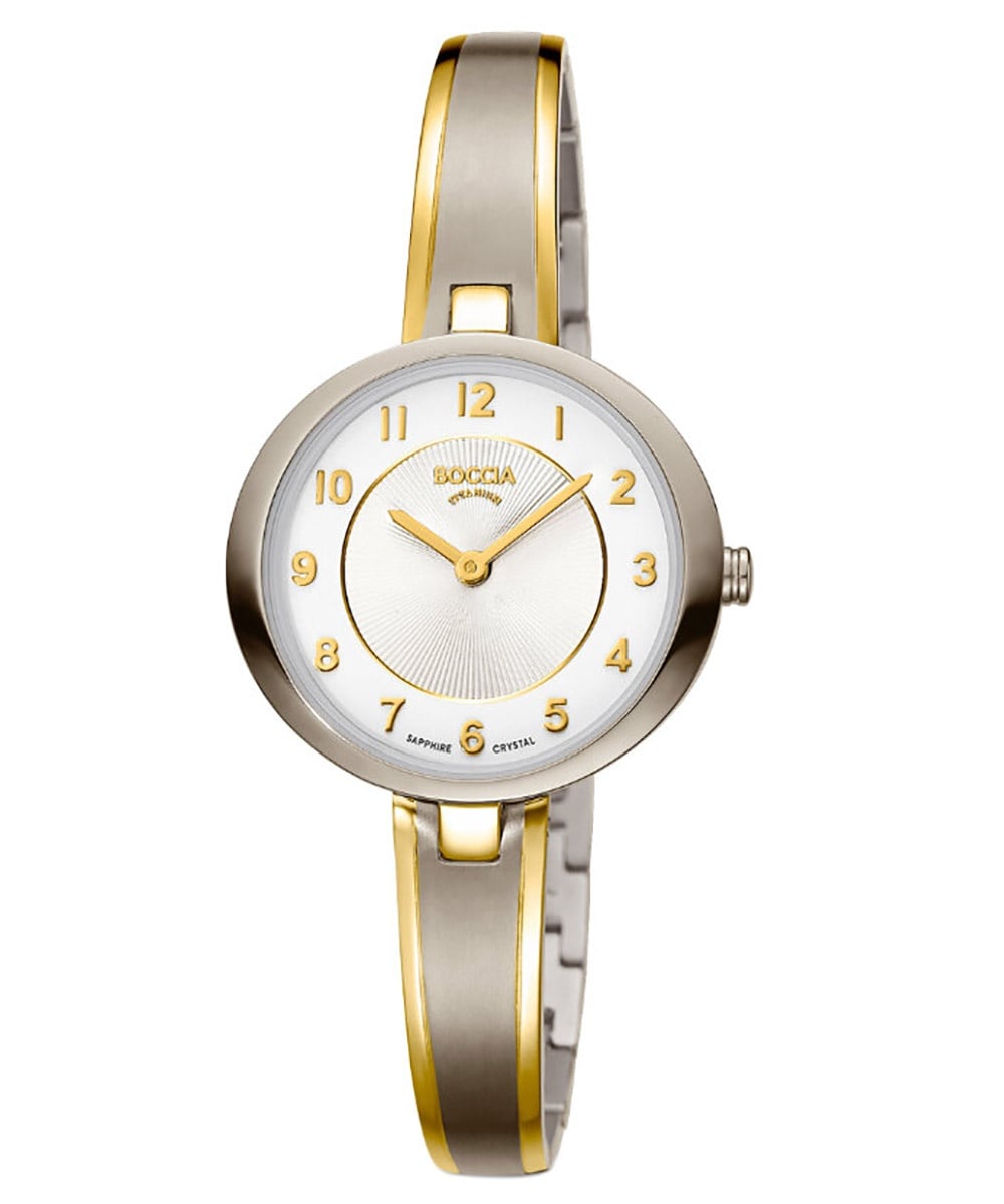 Boccia Dress 3377-01 Damen Armbanduhr • Reintitan Bicolor • Saphirglas