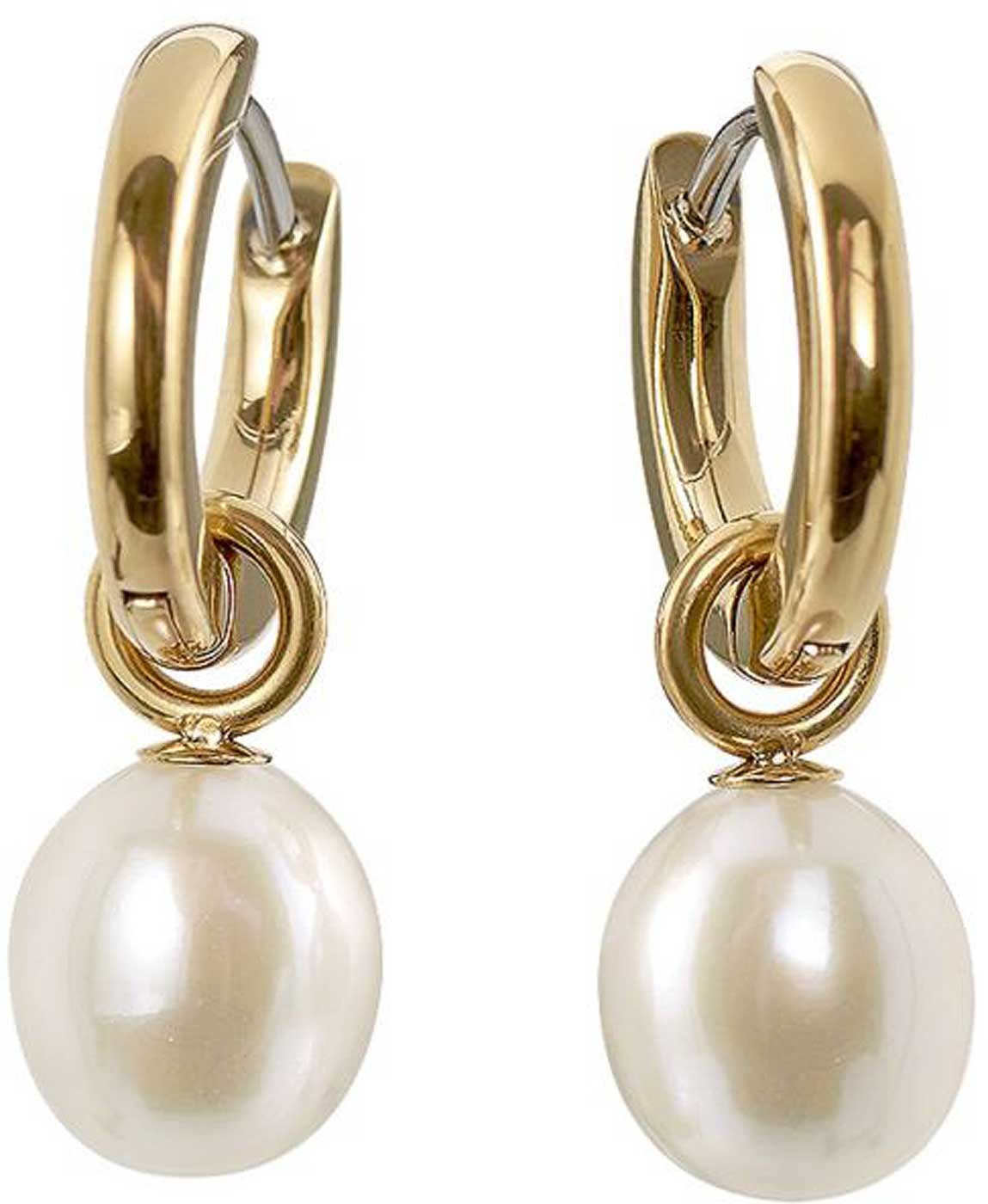 Kreolen mit Perlen Anhänger - Boccia Jewelry Modell: 05068-02