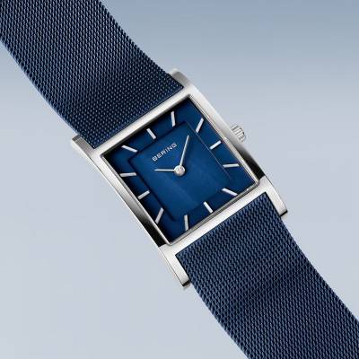 Bering Classic 10426-307-S Damenuhr Blau • Saphirglas • Milanaise-Armband, Bild 3