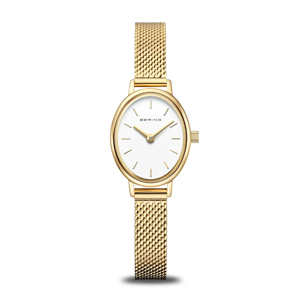 Bering Classic 11020-334 Damenuhr Gold • Saphirglas • Milanaise-Armband