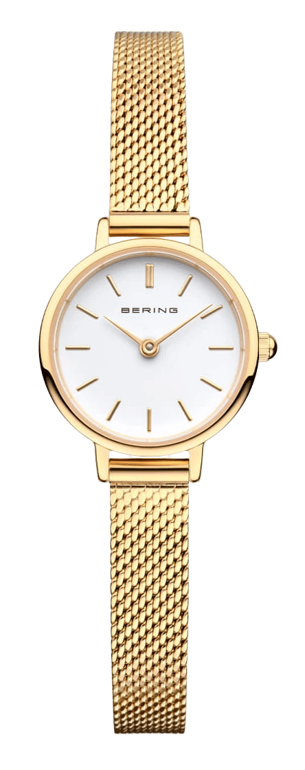 Bering Classic 11022-334 Damenuhr • Kratzfestes Saphirglas • Feines Milanaise-Armband