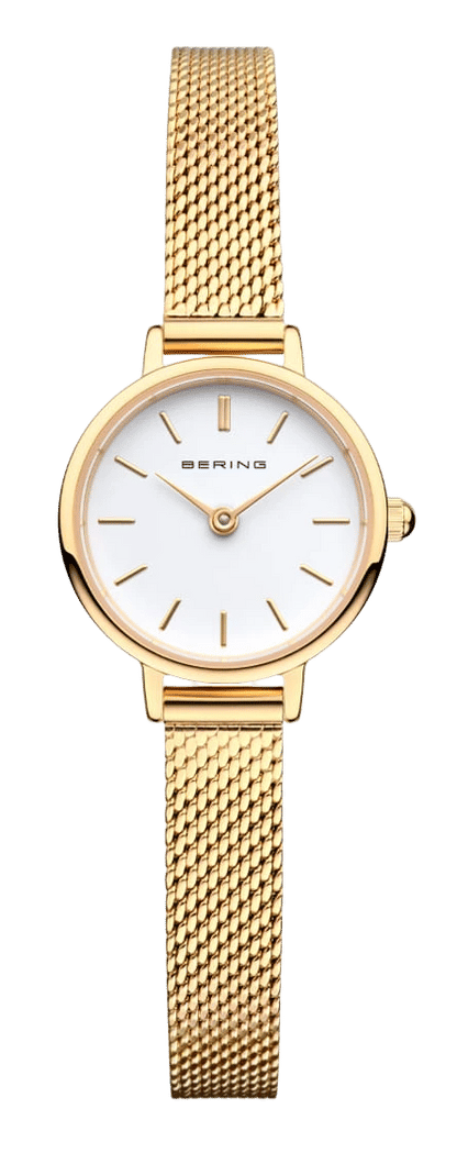 Bering Classic 11022-334 Damenuhr • Kratzfestes Saphirglas • Feines Milanaise-Armband