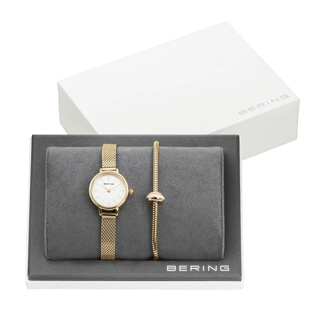 Bering Classic 11022-334 Damenuhr • Kratzfestes Saphirglas • Feines Milanaise-Armband