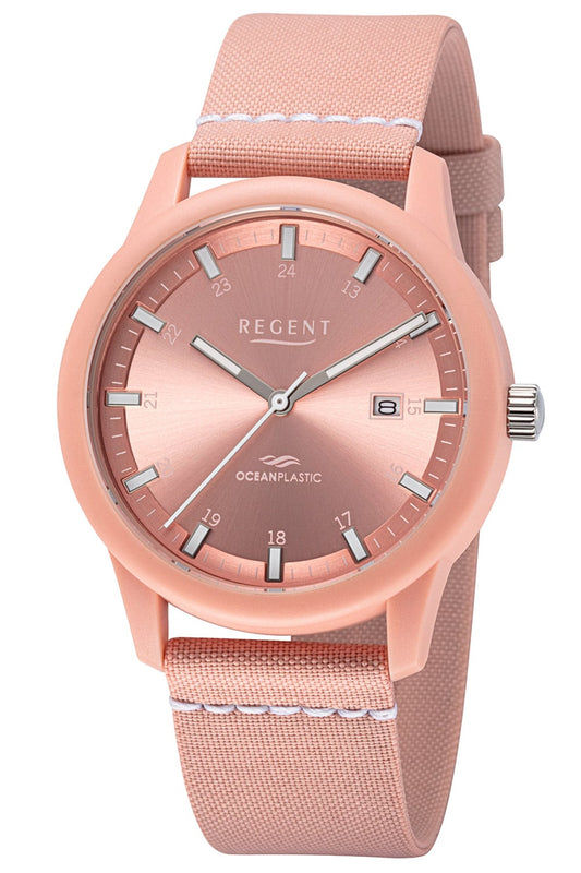Regent Ocean Plastic BA-733 Damenuhr Rosa • Recyceltes Meeresplastik • Japanisches Quarzwerk