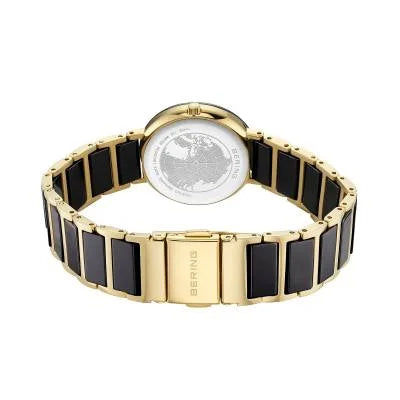 Bering Ceramic 11429-732 Damenuhr Goldfarben • Saphirglas mit echten Diamanten • Keramik-Lünette, Bild 5