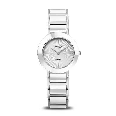 Bering Ceramic 11429-758 Damen Armbanduhr Bicolor • Saphirglas • Echte Diamanten, Bild 2