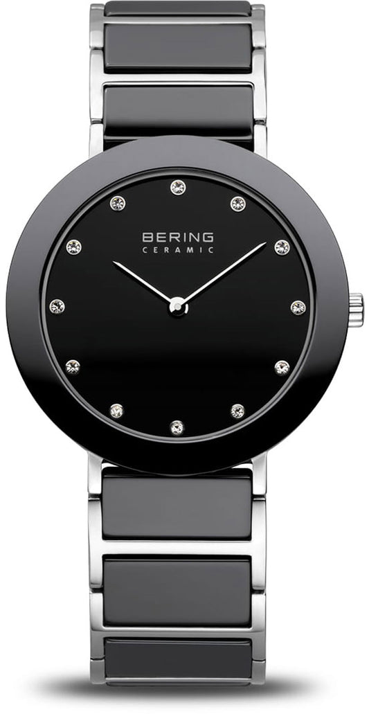 Bering Ceramic 11435-749 Damenuhr • Kratzfestes Saphirglas • High-Tech Keramik