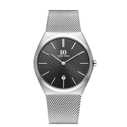 Danish Design Tåsinge IQ64Q1236 Herrenuhr Silber • Mineralglas • Edelstahl-Mesharmband