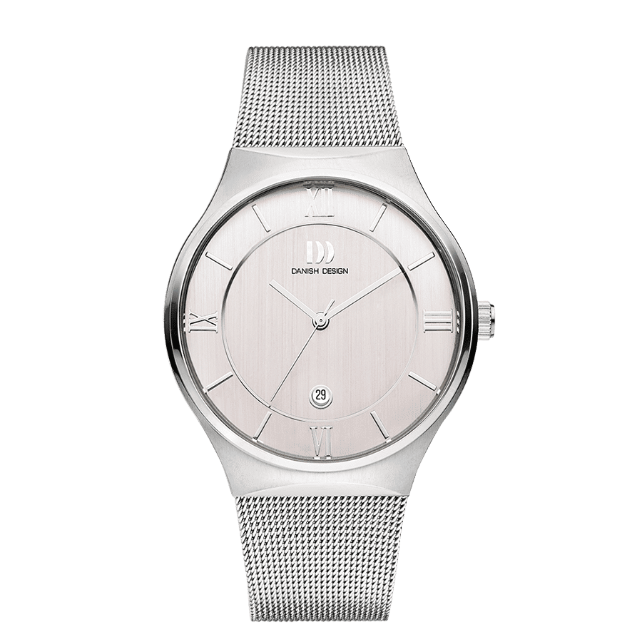 Danish Design Kalsoy IQ62Q1240 Armbanduhr Silber • Mineralglas • Datum-Funktion