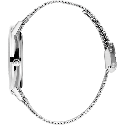 Danish Design Akilia IQ62Q1250 Herrenuhr Silber • Petite-Sekunde • Milanaisearmband, Bild 2