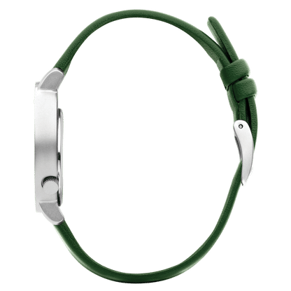 Danish Design Pico Pinea Silver IV33Q1271 Damen Armbanduhr Grün • Mineralglas • Lederarmband, Bild 3