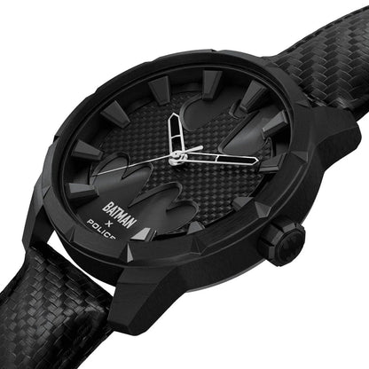 Police The Bat PEWGA0075502 Herrenuhr Schwarz • Carbon-Optik Lederarmband • Limited Edition, Bild 2