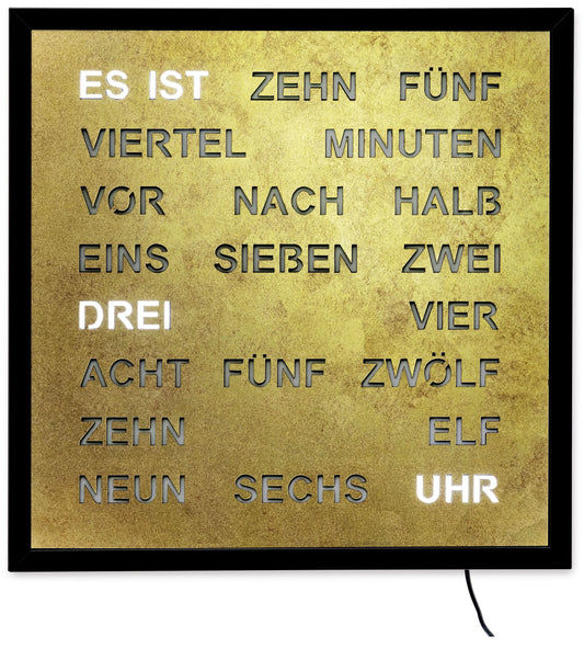 AMS Wall Clock 40x40 cm Metal • Silent Movement • Modern Design