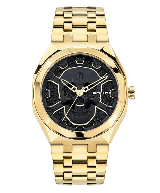 Police Kediri PEWJG2110703 Herrenuhr Goldfarben • Mineralglas • Quarzwerk