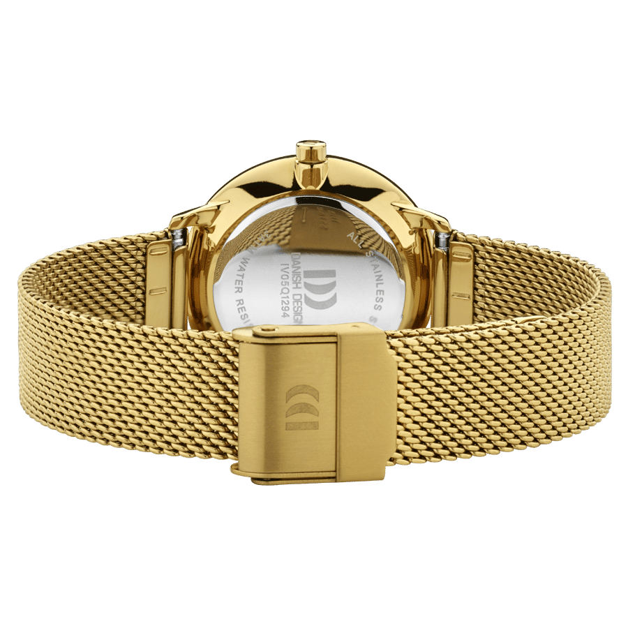 Danish Design Lana IV05Q1294 Damenuhr Gold • Milanaise-Armband • Mineralglas, Bild 3
