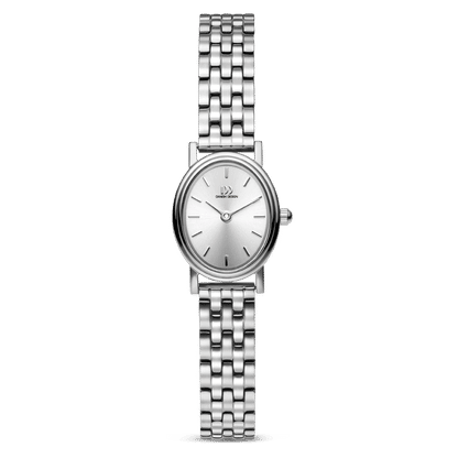 Danish Design Eloise IV92Q1310 Damen Armbanduhr Silber • Ovales Edelstahlgehäuse • Schnellwechselsystem