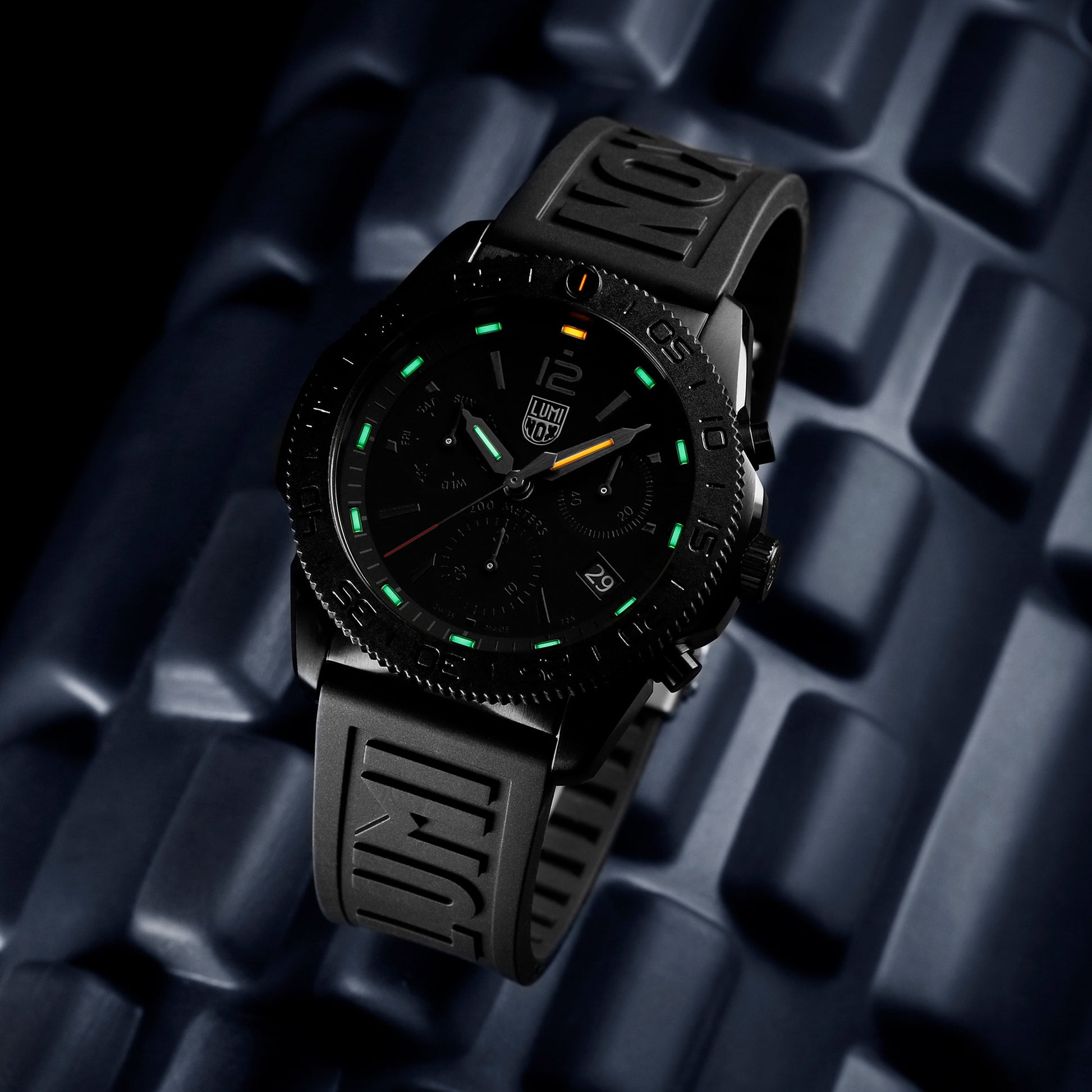 Luminox Pacific Diver Chronograph XS.3141.BO.1.SET Herren Taucheruhr Schwarz • Saphirglas • Tritium-Leuchtmasse, Bild 5