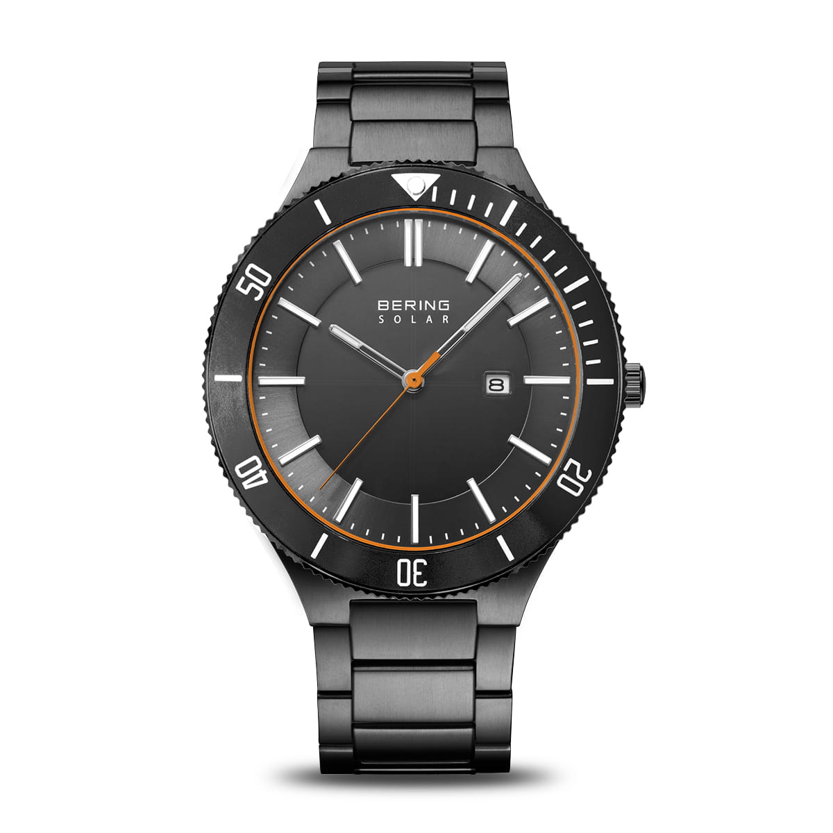 Bering 14443-779 Herrenuhr Solaruhr Grau • Saphirglas • 10 ATM Wasserdicht