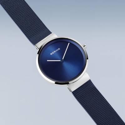 Bering Classic 14531-307 Damen Armbanduhr Blau • Saphirglas • Milanaise-Armband, Bild 3