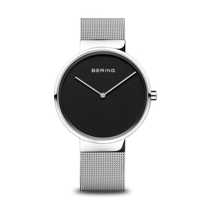 Bering Classic 14539-002 Unisex Armbanduhr Schwarz • Saphirglas • Milanaise-Armband