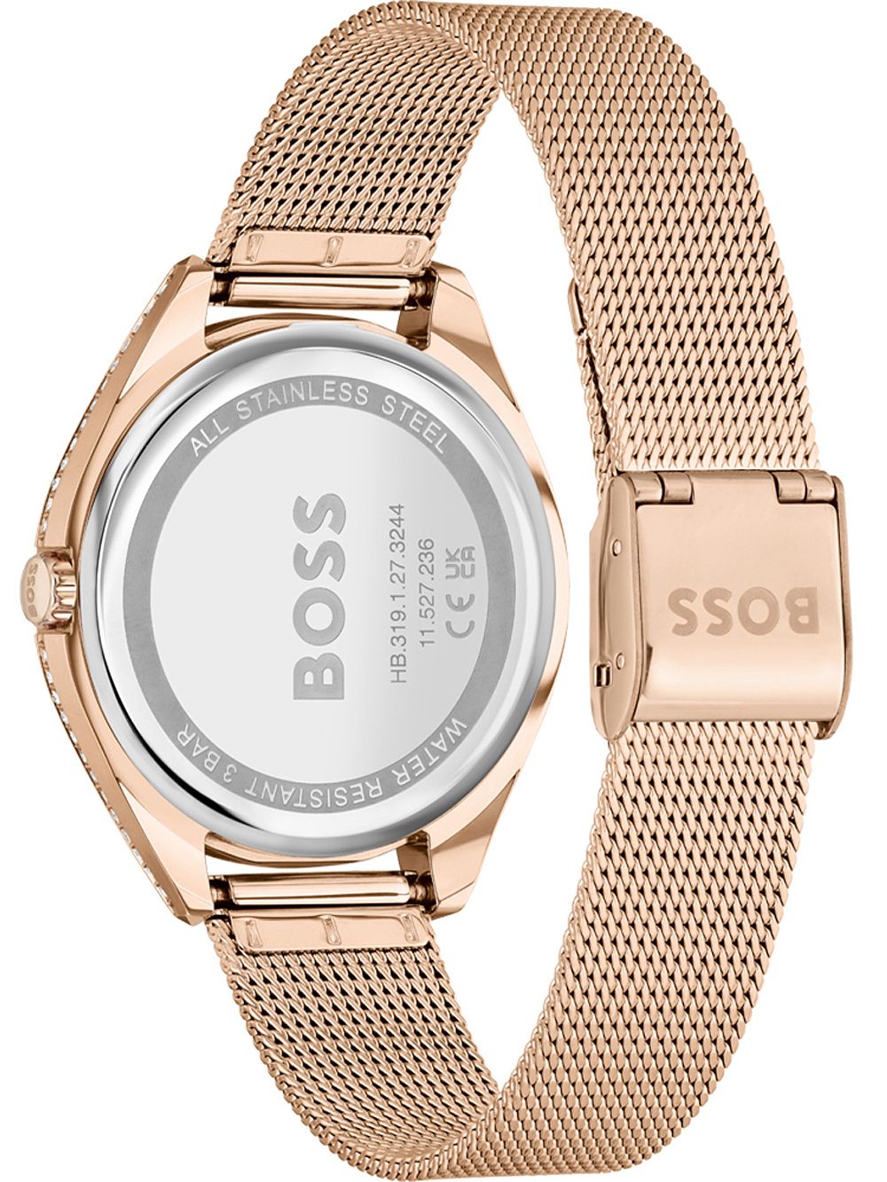 BOSS Saya 1502639 Damen Armbanduhr Roségold • Milanaise-Armband • Mineralglas, Bild 3