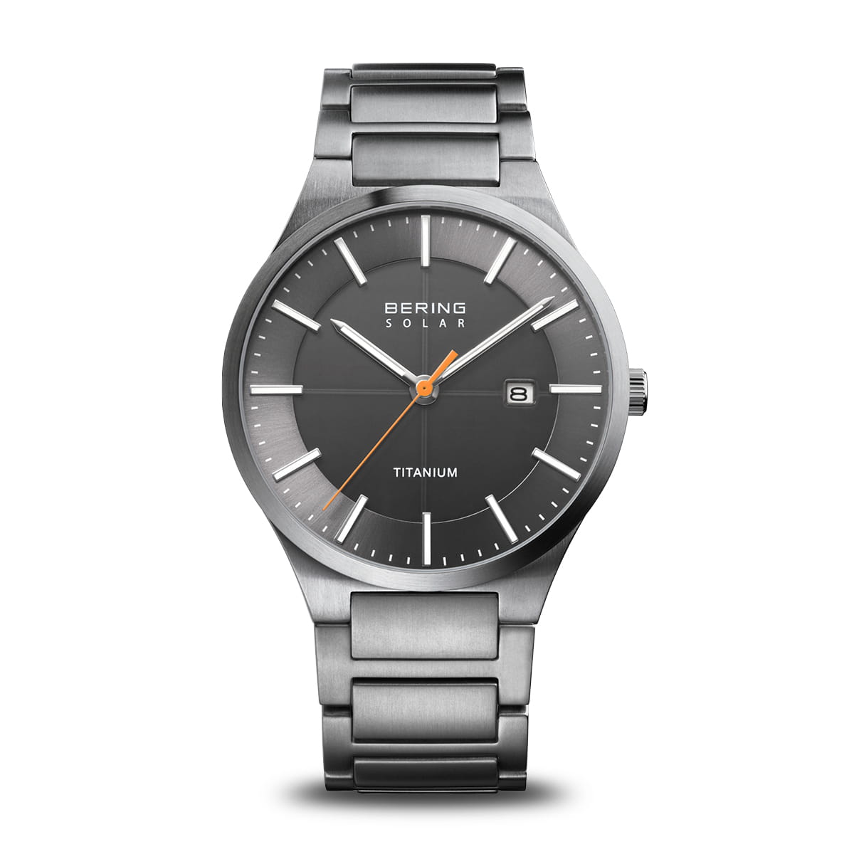 Bering Solar 15239-779 Herrenuhr Silber • Saphirglas • Titanarmband