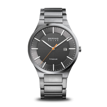 Bering Solar 15239-779 Herrenuhr Silber • Saphirglas • Titanarmband