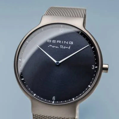 Bering Max René 15540-077 Herrenuhr Grau • Saphirglas • Schnellwechsel-Milanaise, Bild 2