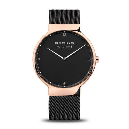 Bering Max René 15540-262 Herrenuhr Roségold • Saphirglas • Milanaise-Armband