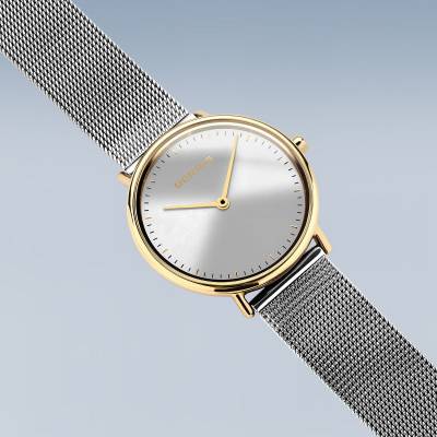 Bering Ultra Slim 15729-010 Damen Armbanduhr Silber • Saphirglas • Milanaise-Armband, Bild 5