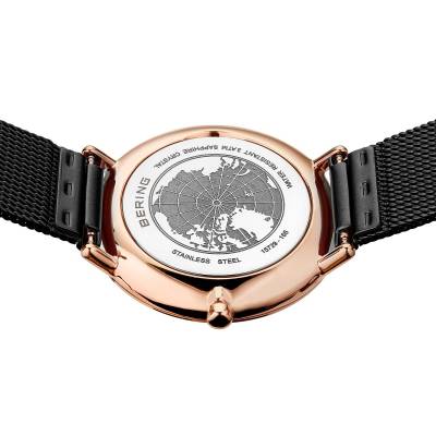Bering Ultra Slim 15729-166 Damenuhr Roségold • Saphirglas • Milanaise-Armband, Bild 7