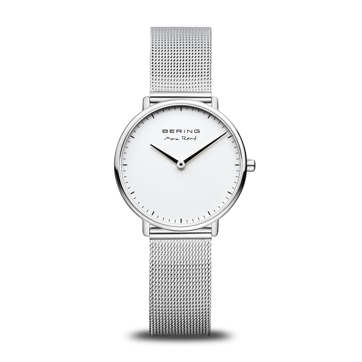 Bering Max René 15730-004 Damen Armbanduhr Silber • Saphirglas • Milanaise-Armband