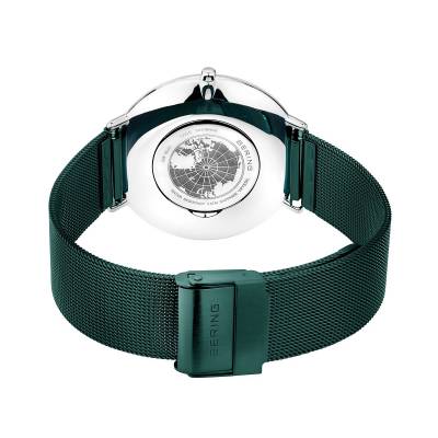 Bering Ultra Slim 15739-808 Armbanduhr Unisex Grün • Saphirglas • Milanaise-Armband, Bild 9