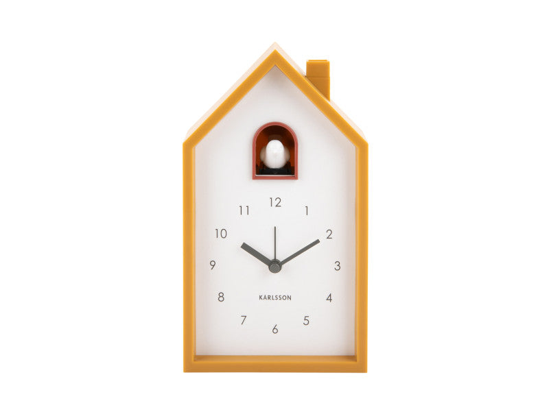 Karlsson Modern Cuckoo KA6015 Wecker • Kuckucksruf • ABS-Gehäuse