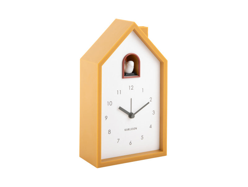 Karlsson Modern Cuckoo KA6015 Wecker • Kuckucksruf • ABS-Gehäuse