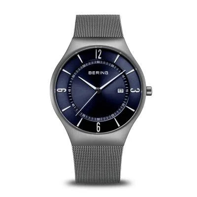Bering Classic 15940-377 Herrenuhr Grau • Saphirglas • Milanaise-Armband, Bild 8