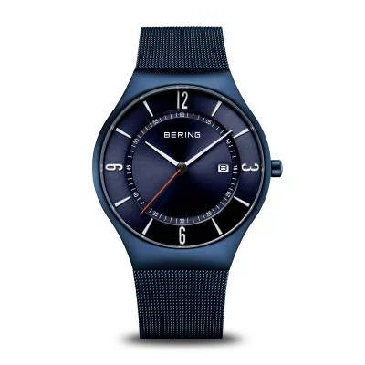 Bering Classic 15940-377 Herrenuhr Grau • Saphirglas • Milanaise-Armband, Bild 9