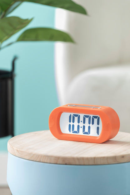 Karlsson Gummy KA5753OR Wecker Orange • Digitales LCD-Display • Großer Snooze-Knopf, Bild 3