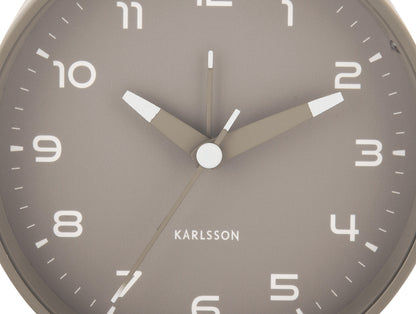 Karlsson Orgullo KA6029GY Wecker Dunkelgrau • Geräuschloses Sweep-Uhrwerk • Modernes Design, Bild 3