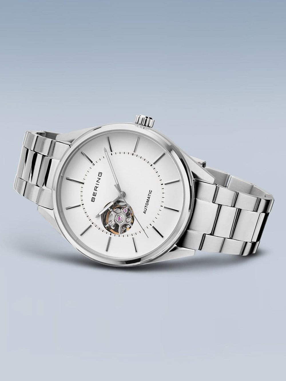 Bering Automatic 16743-704 Herrenuhr Silber • Saphirglas • Premium Slim Automatikwerk, Bild 4
