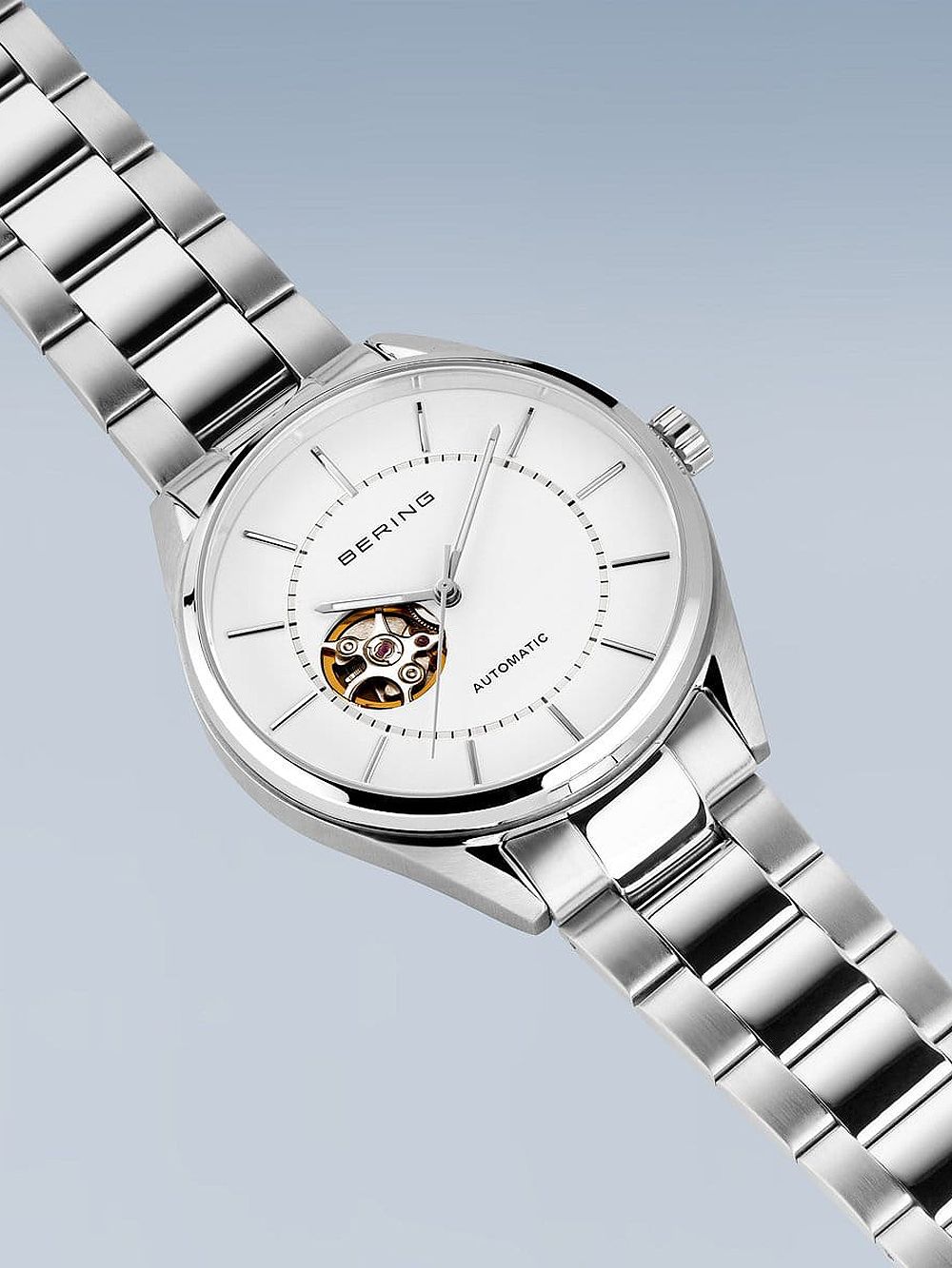 Bering Automatic 16743-704 Herrenuhr Silber • Saphirglas • Premium Slim Automatikwerk, Bild 3