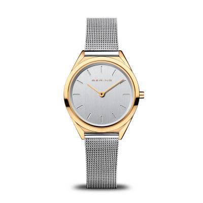 Bering Ultra Slim 17031-334 Damenuhr Goldfarben • Saphirglas • Milanaise-Armband, Bild 8