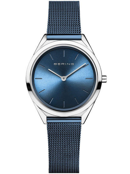 Bering Ultra Slim 17031-307 Damen • Saphirglas • Schlankes Milanaise-Design